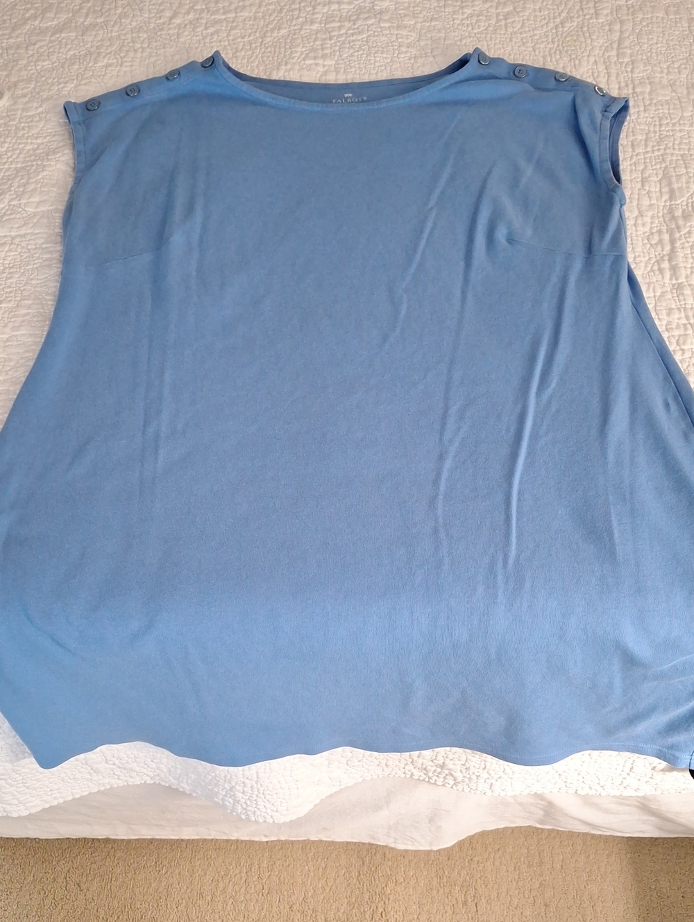 Talbots 2x Blue Light Cornflower Carolina Dress